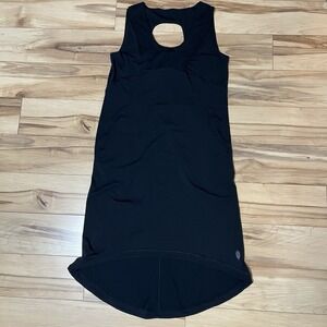 Indygena Indyeva Sz M Athletic Dress Black Outdoors Gorpcore High Low Pockets